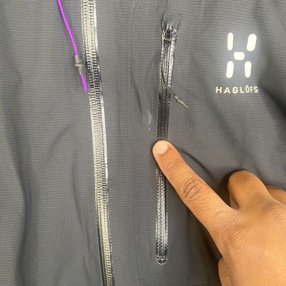 Haglofs L.I.M Series 3 Gore-Tex Waterproof Jacket size Large womens - Picture 8 of 14